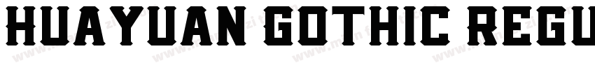 Huayuan Gothic Regul字体转换
